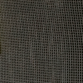Close-up view of loose-knit bag material