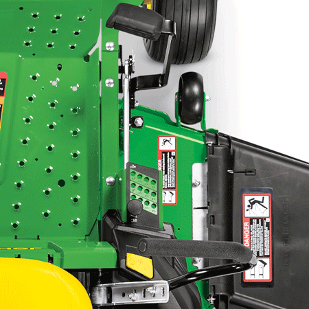 Mower lift pedal and cut-height adjustment