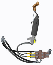 BSJ10346 â€“ 5E Tractor mid selective control valve (SCV) field install kit (FIK) with third-function joystick