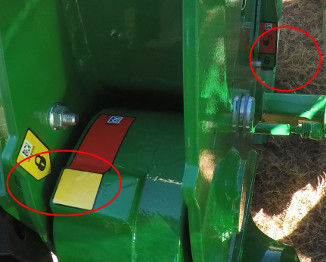 Two latched indicators from the operator's station