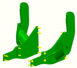 6D (model year 2012 and prior) mounting frame