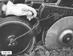 Individual press wheel depth adjustment