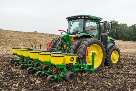 1705 6Row planter in the field.
