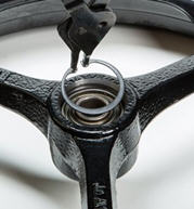 Gauge wheel snap ring