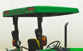 Standard canopy mounted to 5M Series ROPS