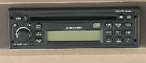 John Deere/Delco AM/FM weatherband with CD shown