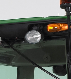Front roof-mounted floodlights