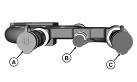 Optional auxiliary hydraulic equipment (9R shown)