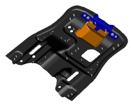 BL16551 battery base plate and PTO cover
