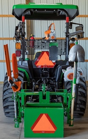 Tool storage products on 3E Tractor