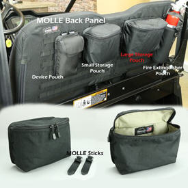MOLLE large storage pouch - black