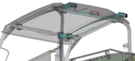 Rear OPS/roof light harness kit