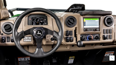 Ultimate dash in stone with sport steering wheel