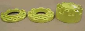 Wheel spacers for rear axle