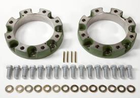 Two front wheel spacers, 60 mm (2.36 in.) each