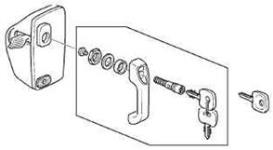 Security door lock kit